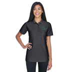UltraClub Ladies Cool and Dry Elite Tonal Stripe Performance Polo Shirt - Embroidered