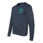 Independent Trading Co. - Lightweight Jersey Hooded Full-Zip T-Shirt