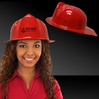 Plastic Red Fire Fighter Hat