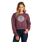 District Womens Perfect Weight Fleece Cropped Crew