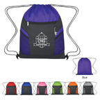 Ripstop Nylon Drawstring Backpack Bag