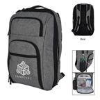 Heathered RFID Laptop Backpack and Briefcase