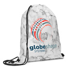 Marble Non Woven Drawstring Backpack