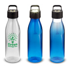 24 Oz Co Polyester Water Bottle With Rechargeable COB Light In Lid