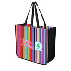 Extra Large Multi Strpe Recycled Tote