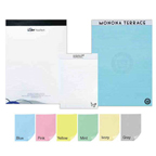 Pastel Legal Pad with Imprint Header and Sheets