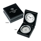 Bearing Piano wood Clock/Compass