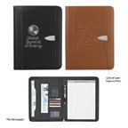 Eclipse Bonded Leather 8-1/2 X 11 Zippered Portfolio With Calculator
