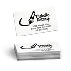 2 X 3.5 32PT Uncoated Black EDGE Business Cards