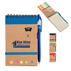 Cardboard Spiral Top Bound Jotter with Pen