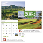 Fairways and Greens 13 Month Wall Calendar