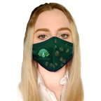 Single Layer Antimicrobial Dye Sublimated Face Mask