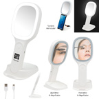 Light Up Double Sided Mirror with Wireless Charger