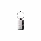 Perspective Rectangle Chrome Keychain