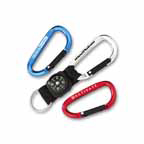 Mini Carabiner with Lanyard and Compass