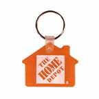 House shaped soft key chain