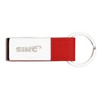 Colorplay Chrome Leatherette Key Ring