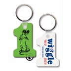 Number One Soft Squeezable Keytag