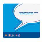 7.5x8 Mousepad - Fabric Surface - 1/8 Thick Rubber