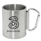 9 OZ Stainless Travel Mug with Clip Handle