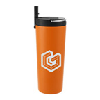 Thor Copper Insulated Tumbler with Straw Lid - 24 ounce