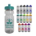 The Trainer 24 Oz Clear Sports Bottle with Push Pull Lid