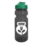 The Trainer 24 Oz UpCycle RPET Bottle with Flip Lid