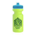 The Eco Cyclist 22 Oz Circular Bike Bottles with Push Pull Lids