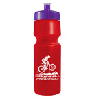 The Venture 24 Oz Circular Bike Bottle with Push Pull Lid