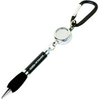 The Soft Grip Metal Pen with Carabiner and Retractor