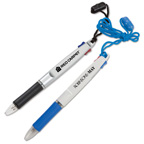 2-Color Neck Pen with Safety Breakaway