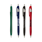 Slimster Colored Click Pen with Silver Trim