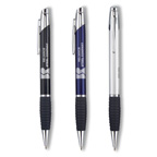 Comfortable Grip Metal Pen with Blue Ink