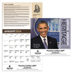 African-American Heritage Barack Obama Wall Calendar