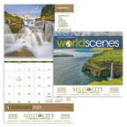 World Scenes With Recipes Wall Calendar