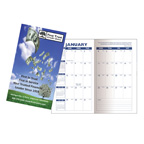 Full Color Digital Cardstock Cover Monthly Pocket Planner