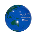 20 Inch Blue/Green Globe Beach Ball