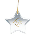 Star Shape Glass Ornament
