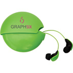 Glow-In-The-Dark Earbuds with Case