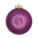 Satin Finished Round Shatterproof Ornament