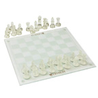 33pc Glass Chess Set