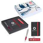 Journal Power Bank And Pen Gift Set