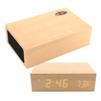 Bluesequioa Alarm Clock With QI Charging Station and Wireless Speaker