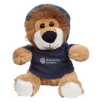 6 Inch Loveable Lion With Hoodie