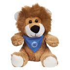 6 Inch Loveable Lion With Bandana