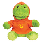 6 Inch Fantastic Plush Frog With Hoodie