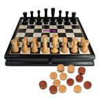 Modern Elegant Chess nad Checkers Set