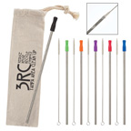 Stainless Straw Kit With Cotton Pouch