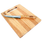 Rubberwood Cutting Board and Utility Knife