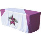 8 Ft Fitted Dye Sublimated Table Cover
